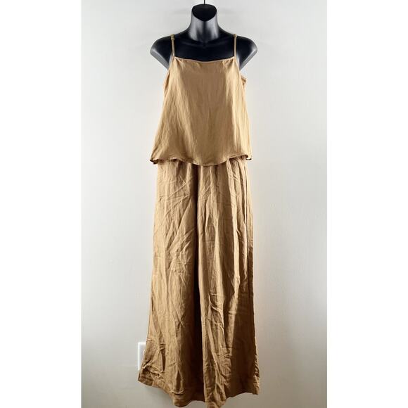 Z Supply Seashore Wide Leg Pants Matching Ashley Cami Tank Otter Brown XS / S - Picture 2 of 10